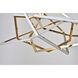 Canada LED 66 inch Gold LED Chandelier Ceiling Light